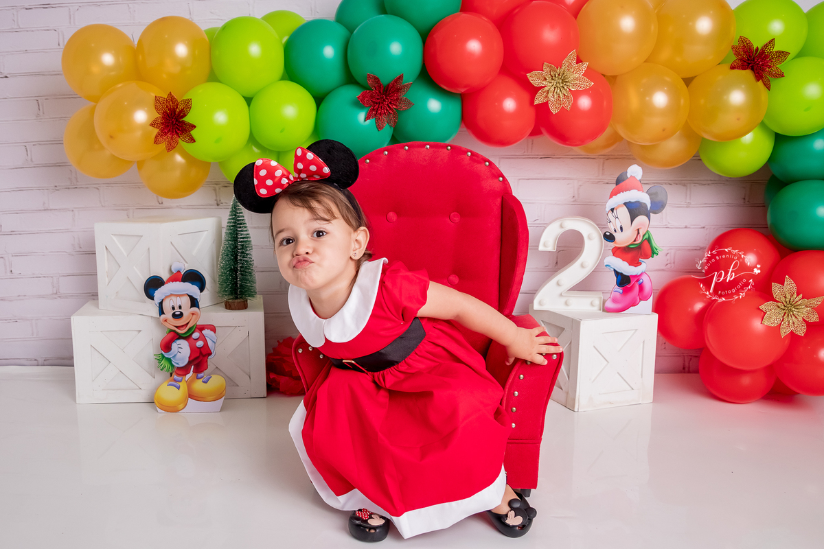 Ensaio Infantil - Minnie - Natal da Minnie - Disney - Rio de Janeiro - RJ