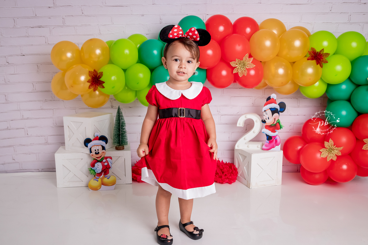 Ensaio Infantil - Minnie - Natal da Minnie - Disney - Rio de Janeiro - RJ