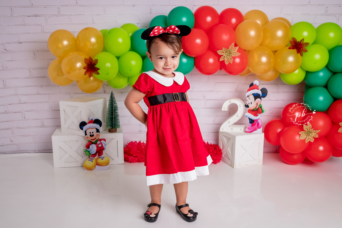 Ensaio Infantil - Minnie - Natal da Minnie - Disney - Rio de Janeiro - RJ