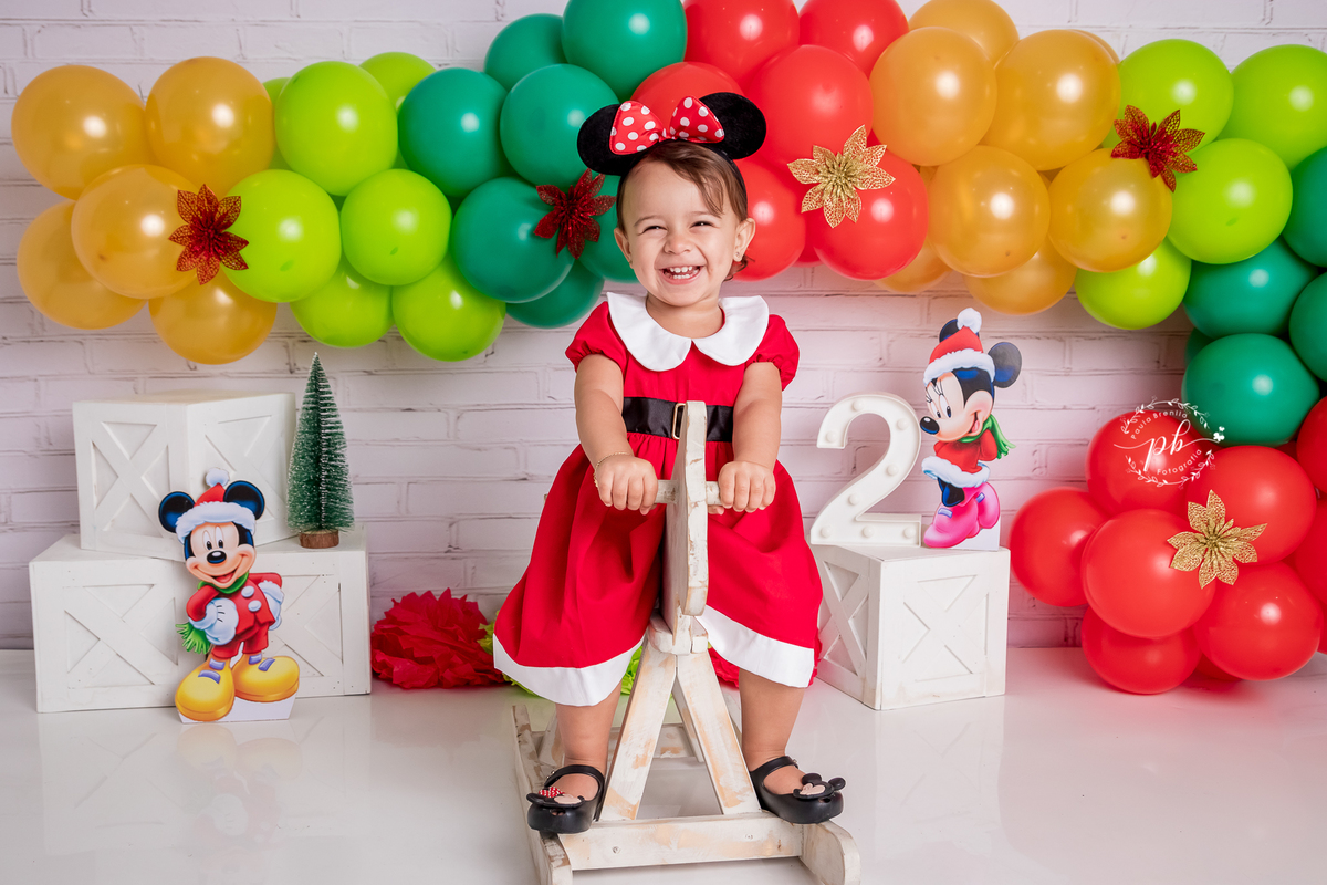 Ensaio Infantil - Minnie - Natal da Minnie - Disney - Rio de Janeiro - RJ