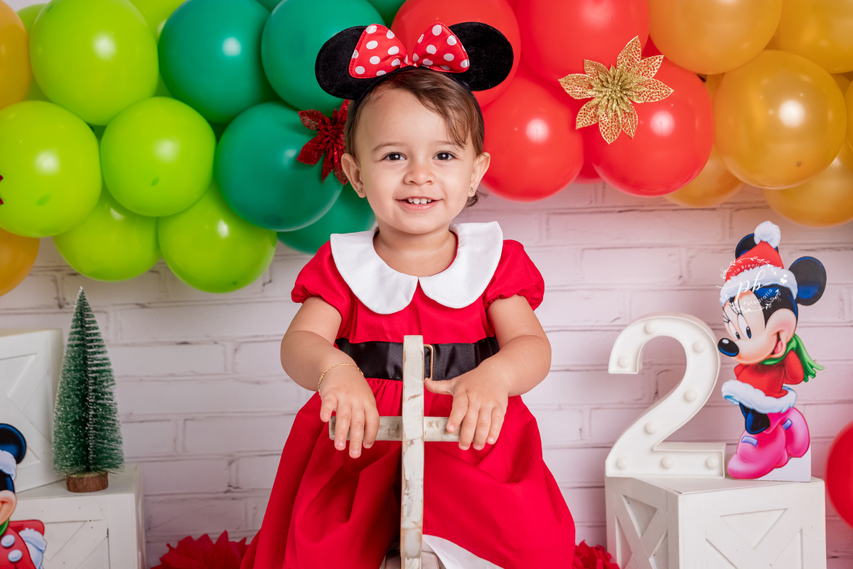 Ensaio Infantil - Minnie - Natal da Minnie - Disney - Rio de Janeiro - RJ