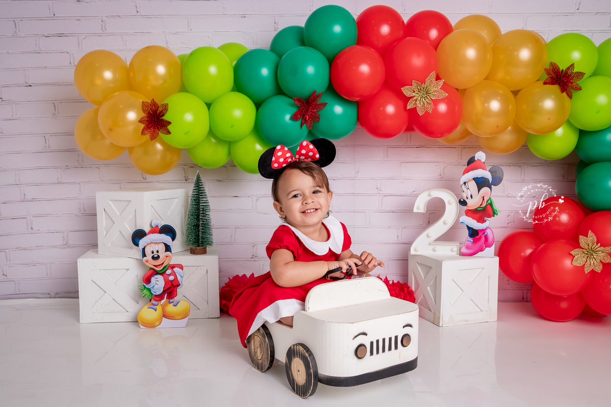 Ensaio Infantil - Minnie - Natal da Minnie - Disney - Rio de Janeiro - RJ