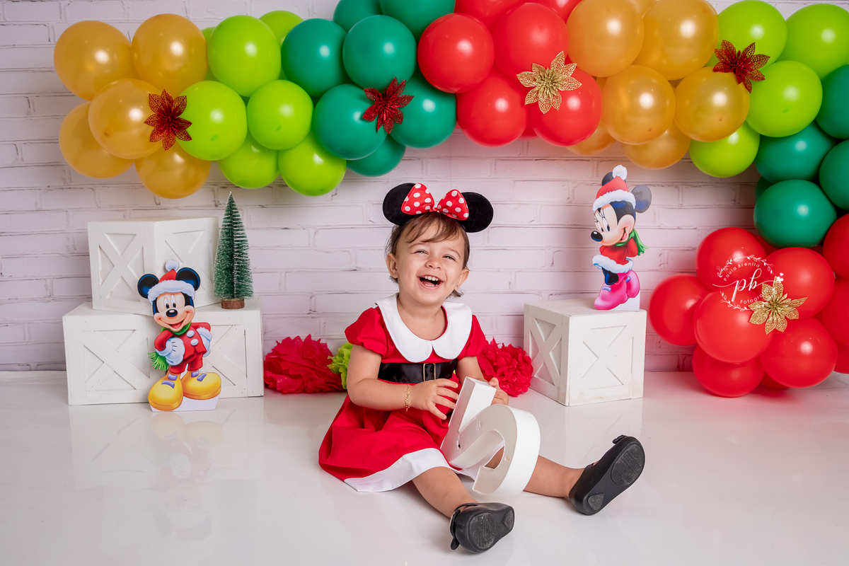 Ensaio Infantil - Minnie - Natal da Minnie - Disney - Rio de Janeiro - RJ