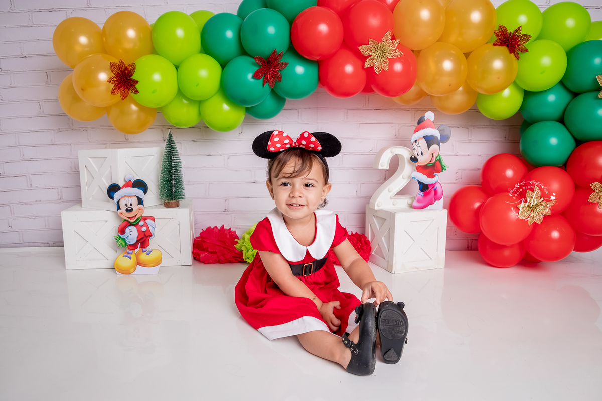 Ensaio Infantil - Minnie - Natal da Minnie - Disney - Rio de Janeiro - RJ