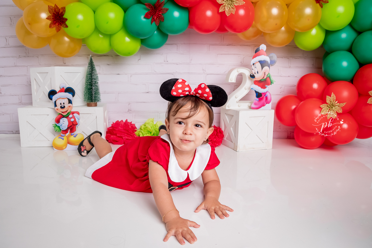 Ensaio Infantil - Minnie - Natal da Minnie - Disney - Rio de Janeiro - RJ