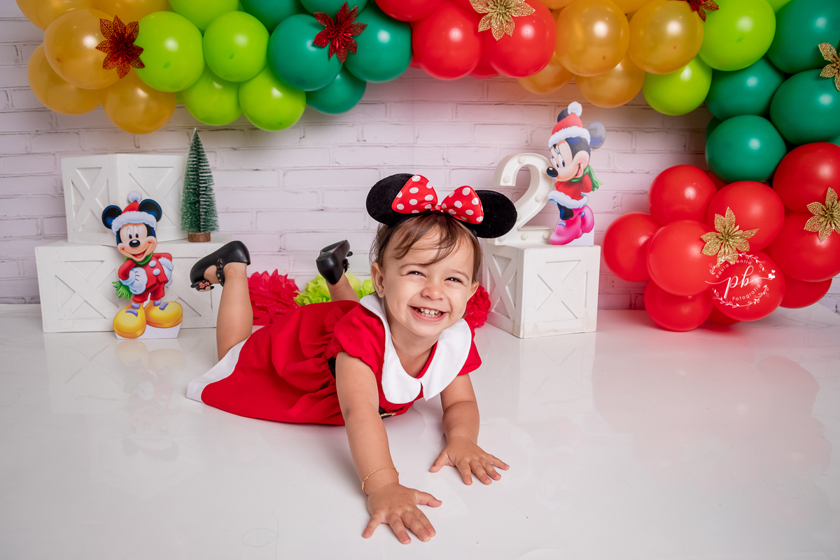 Ensaio Infantil - Minnie - Natal da Minnie - Disney - Rio de Janeiro - RJ