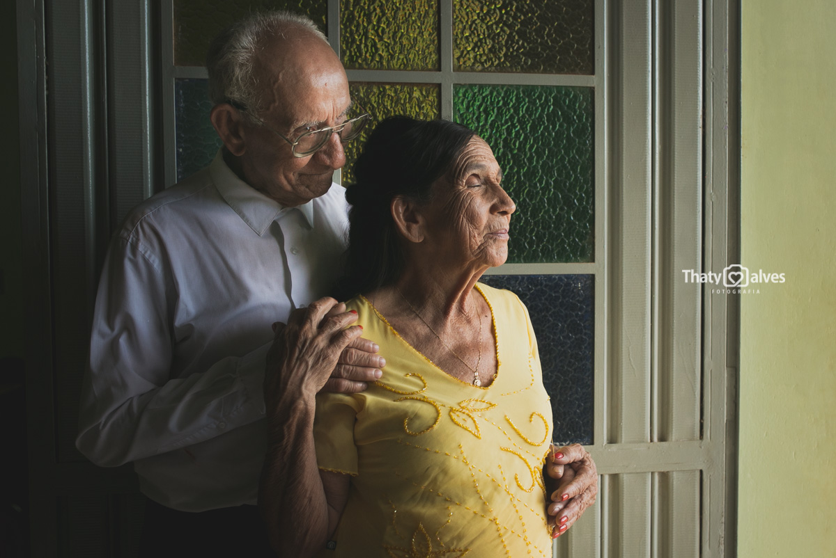 Ensaio de Casal, Bodas de diamente, Bodas de 60 anos, Fotos de velhinhos, Fotos de casais idosos, Thaty alves Fotografia