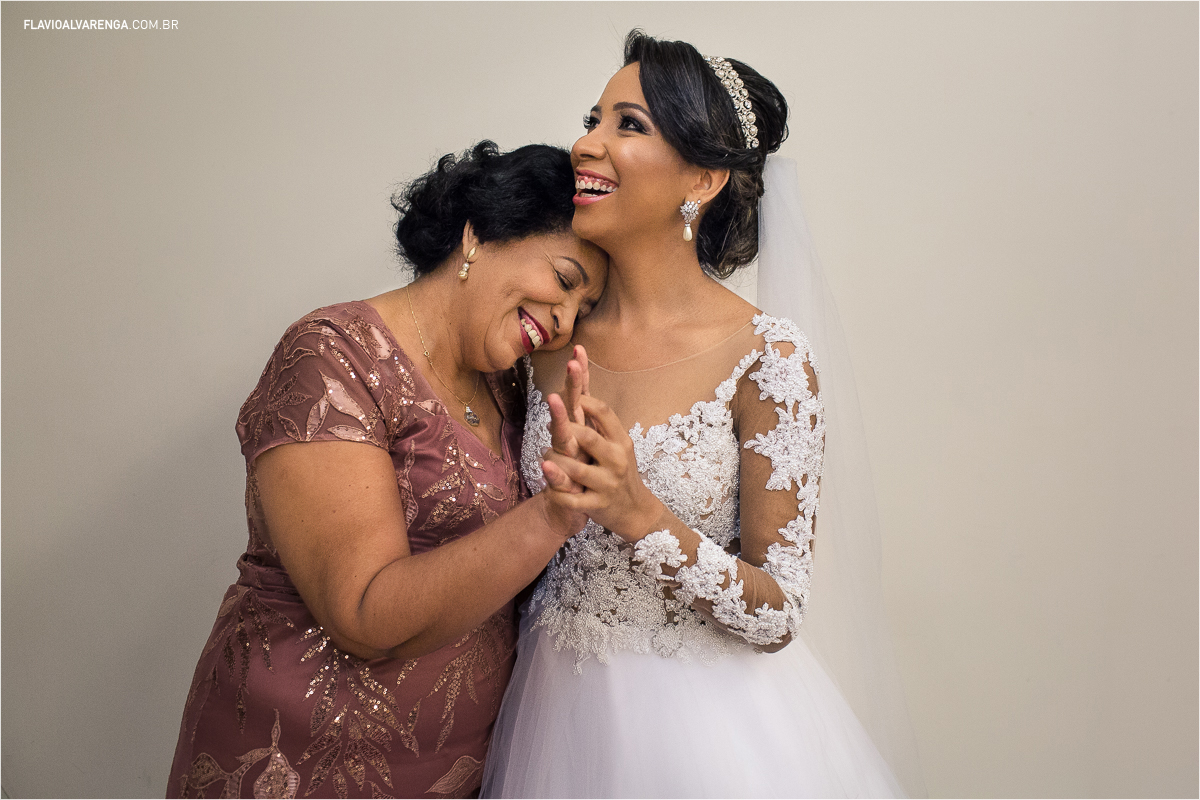 fotos da noiva com a mãe 