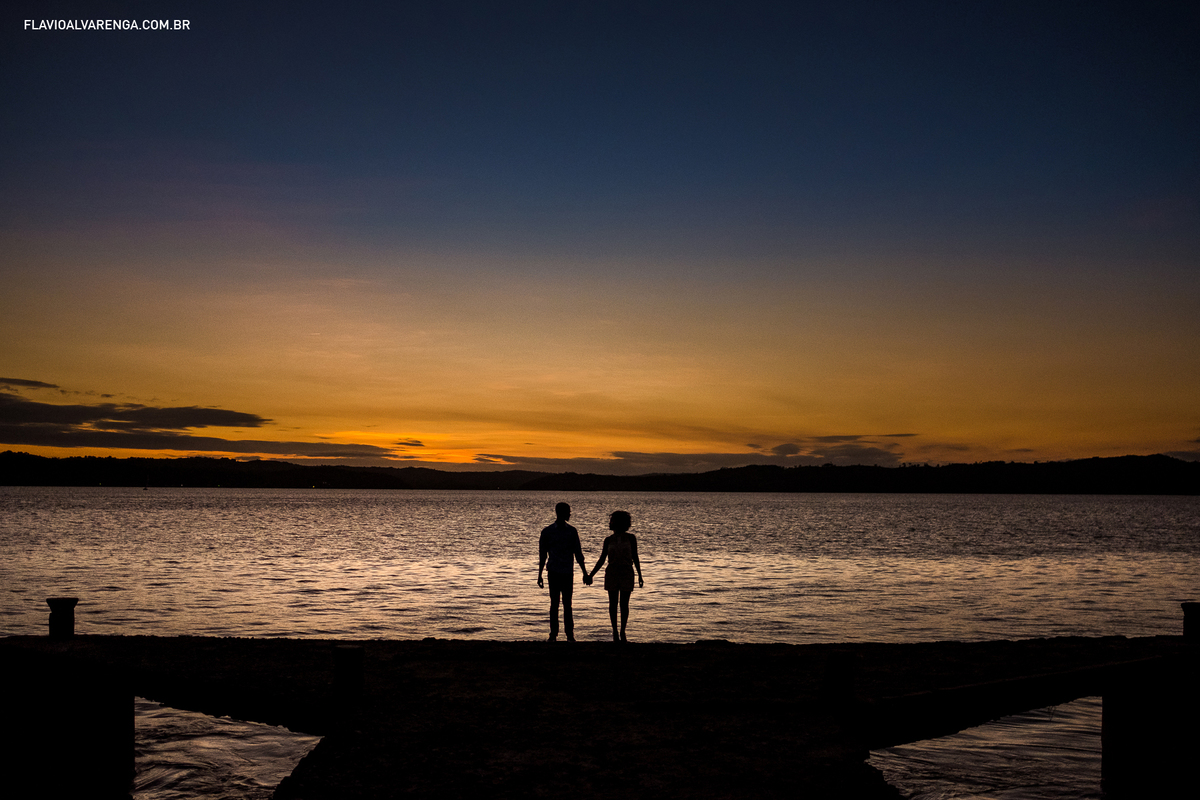 Silhueta ensaio de casamento