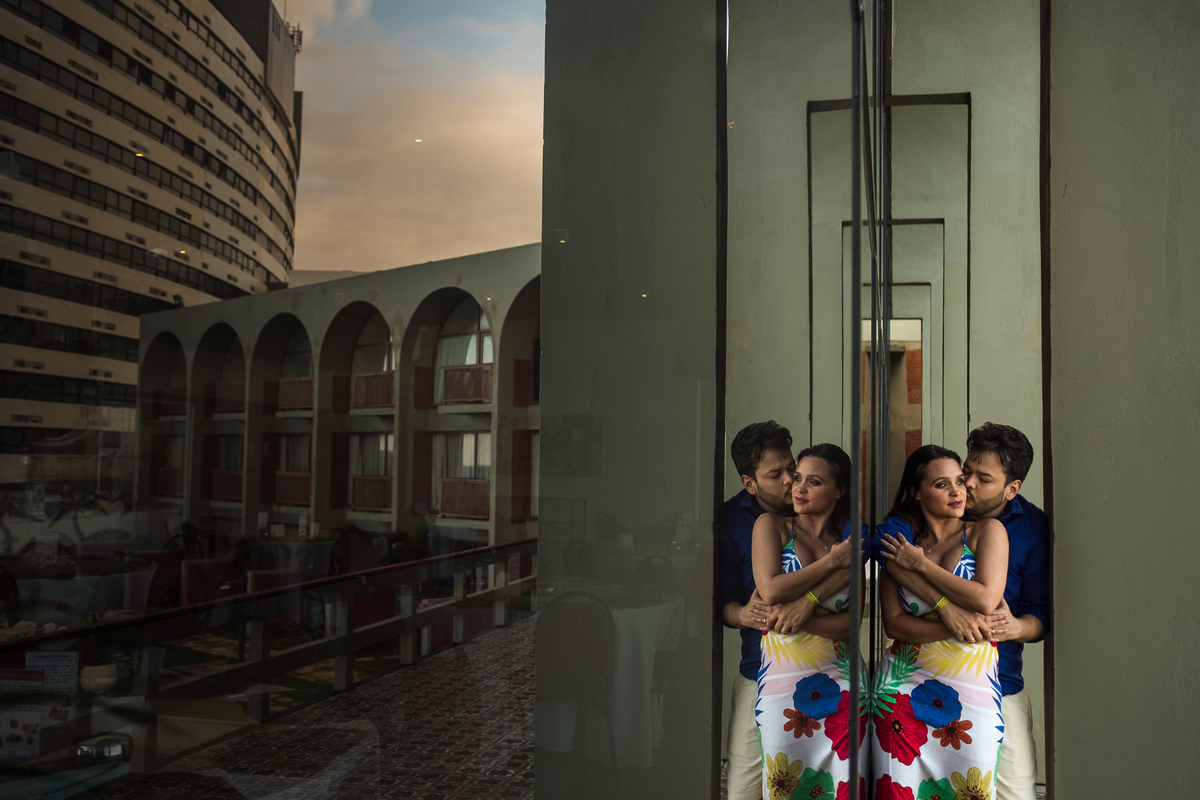 Fotos de casal no Othon Salvador