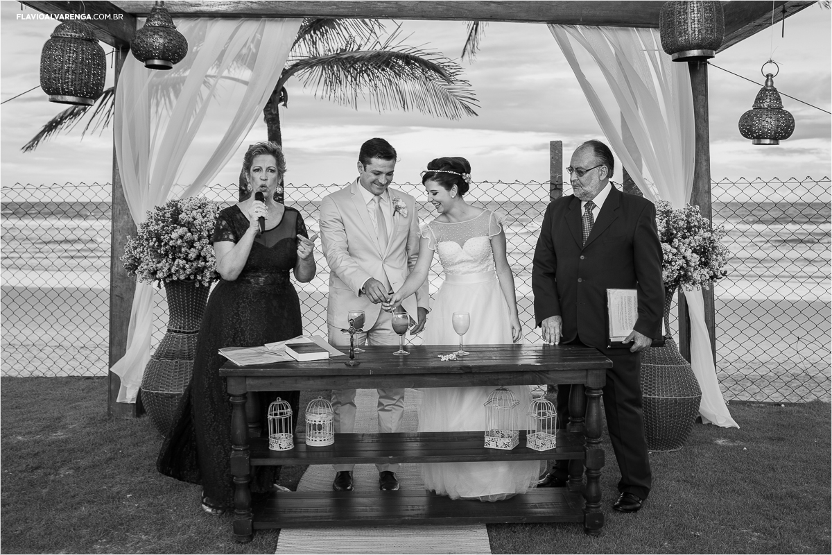 Tradição da areia no casamento