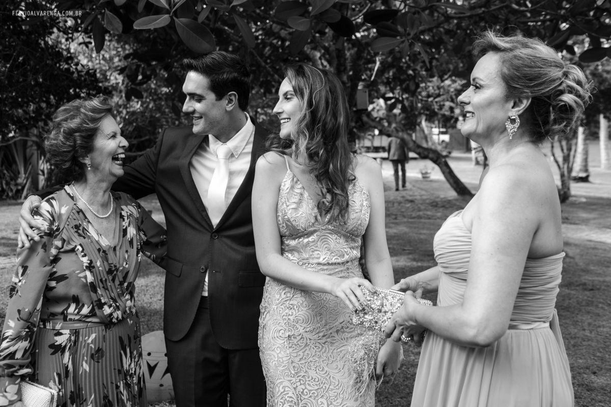 Fotos do noivo com a familia