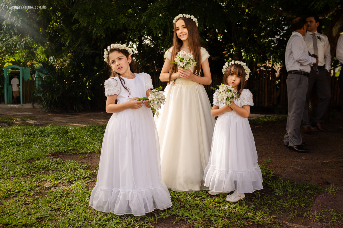 Vestido de crianças casamento