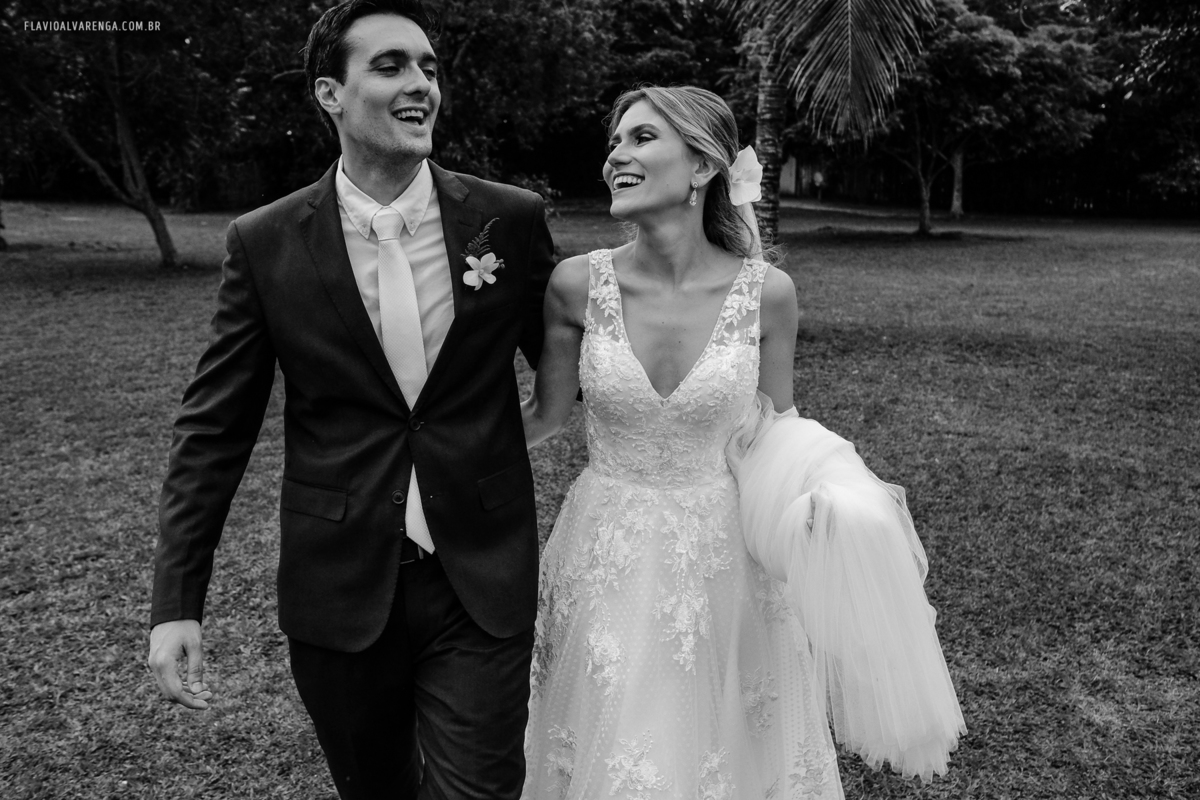 Noivos depois do casamento