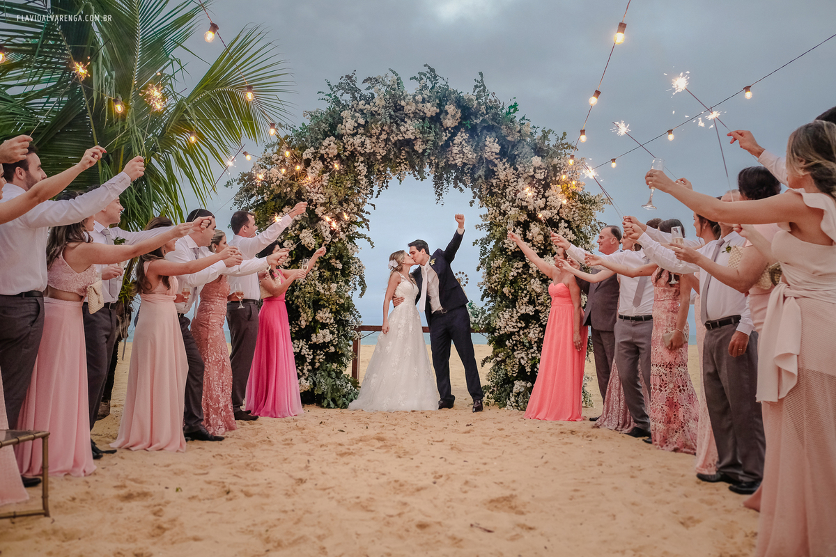 Casamento na praia em Trancoso