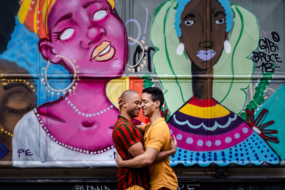 Ensaio antes do casamento gay