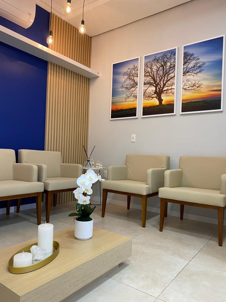 Sala de espera na recepção
