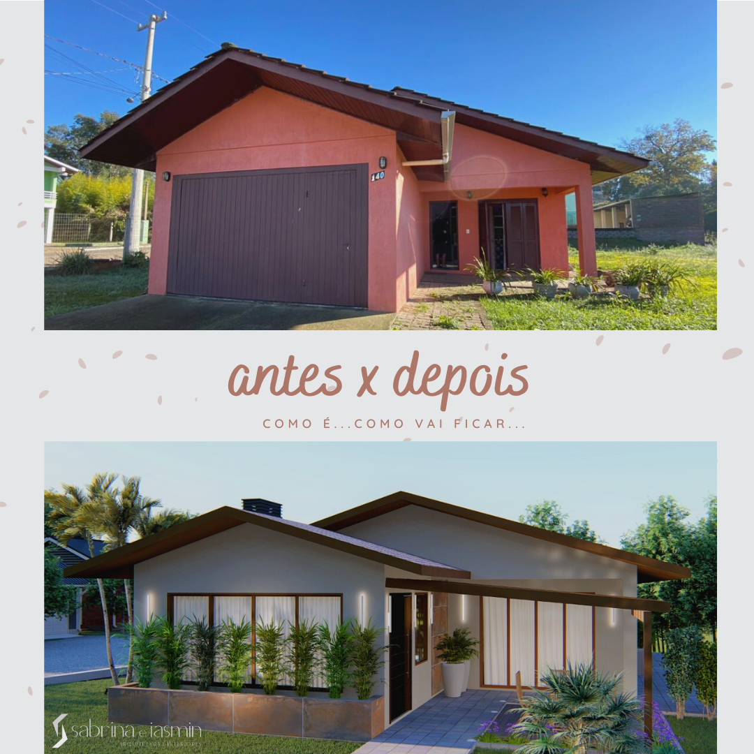 Comparação do antes com o projeto
