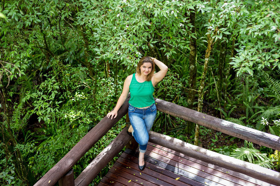 Ensaio Feminino Individual  realizado na Universidade Livre do Meio Ambiente - UNILIVRE - Curitiba