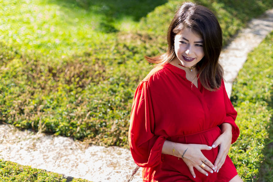 Ensaio Gestante realizado no Bosque do Alemão em Curitiba