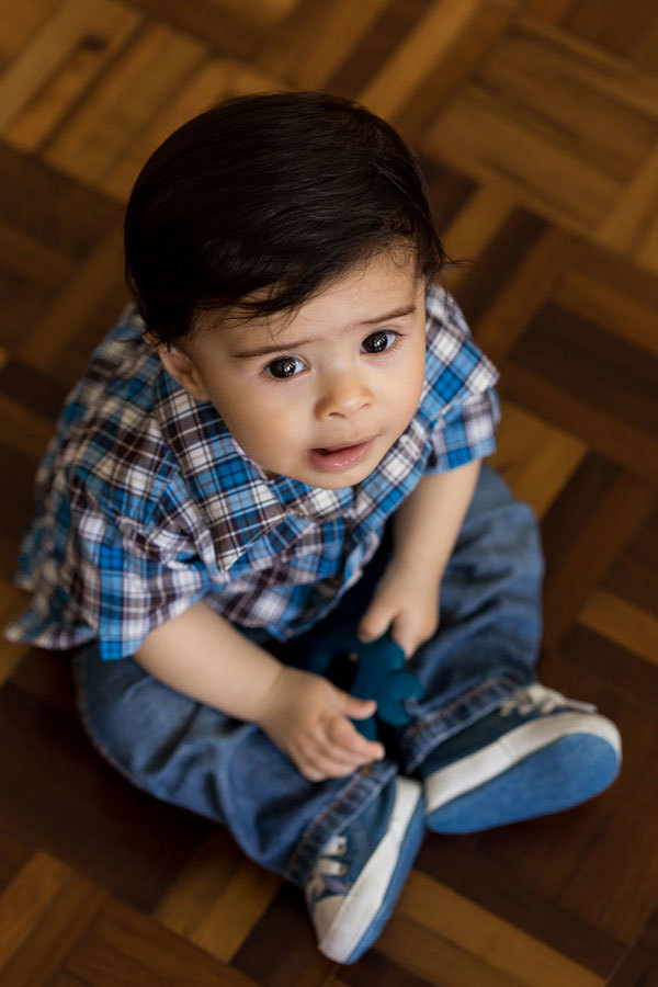 Ensaio acompanhamento infantil - Murilo 8 meses, realizado em Curitiba no bairro jardim Social