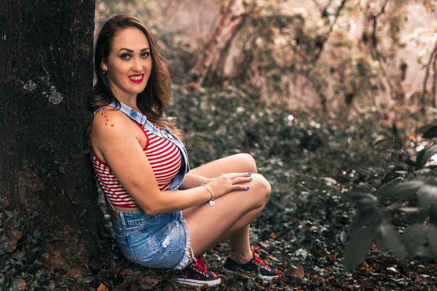 Ensaio Feminino da Karina Lisbôa realizado no Zoológico de Curitiba