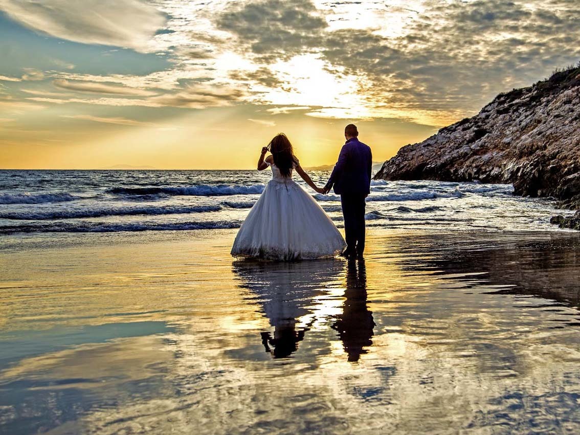 Postboda en la playa de Salou