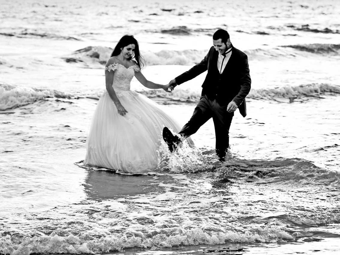 Postboda en la playa de Saou