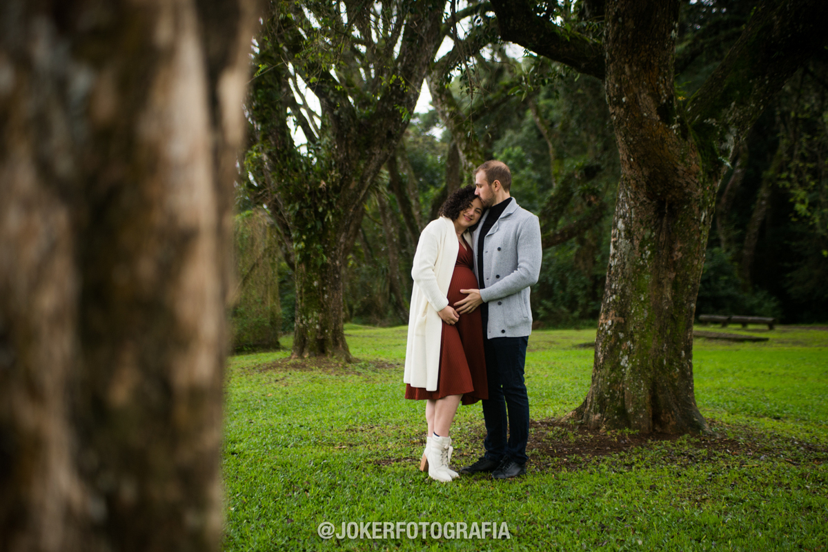 fotógrafo faz ensaio de gestante no parque barigui