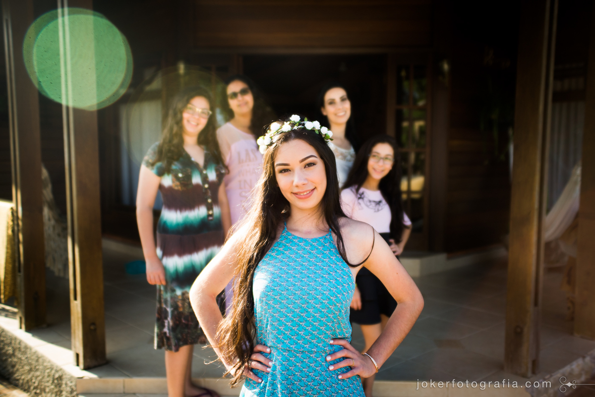 foto e vídeo para 15 anos em curitiba book da debutante com a família