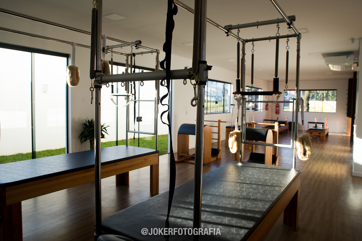 fotógrafo de ambientes em curitiba para academia de pilates aparelho