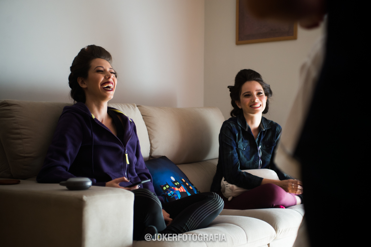 levar as madrinhas no dia do making of da noiva