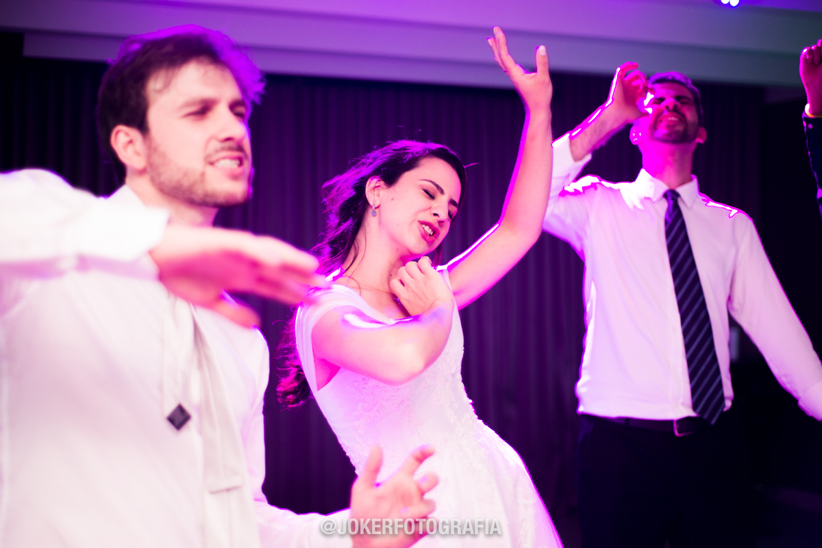 retratos da noiva na pista de dança