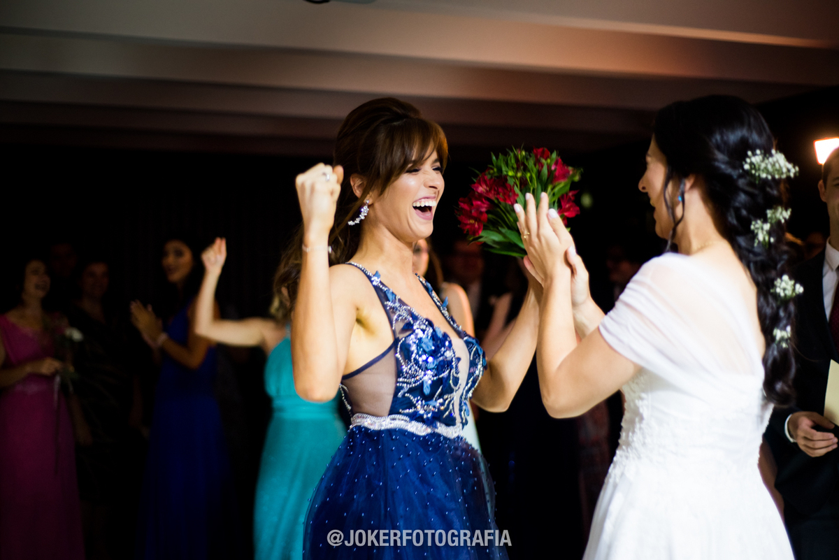 madrinha da noiva pegou o bouquet