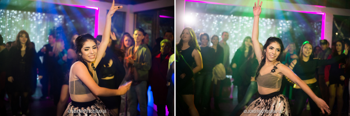 debutante faz apresentação de dança urbana na festa de 15 anos