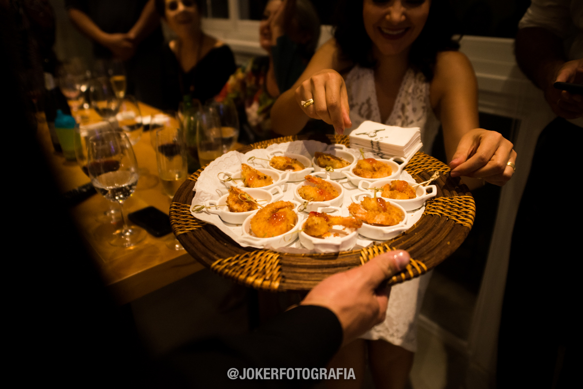 coquetel volante em casa para casamento civil