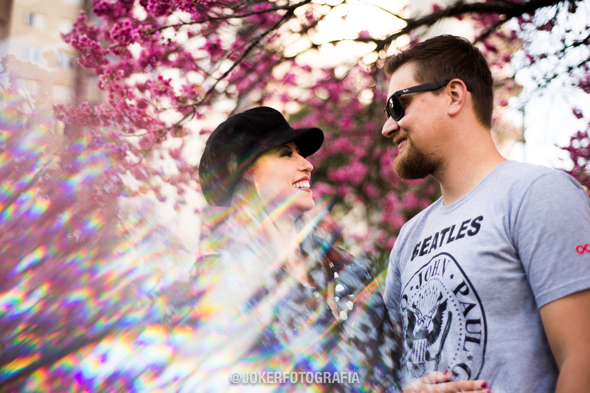 ensaio de noivos pre casamento na primavera com sakuras