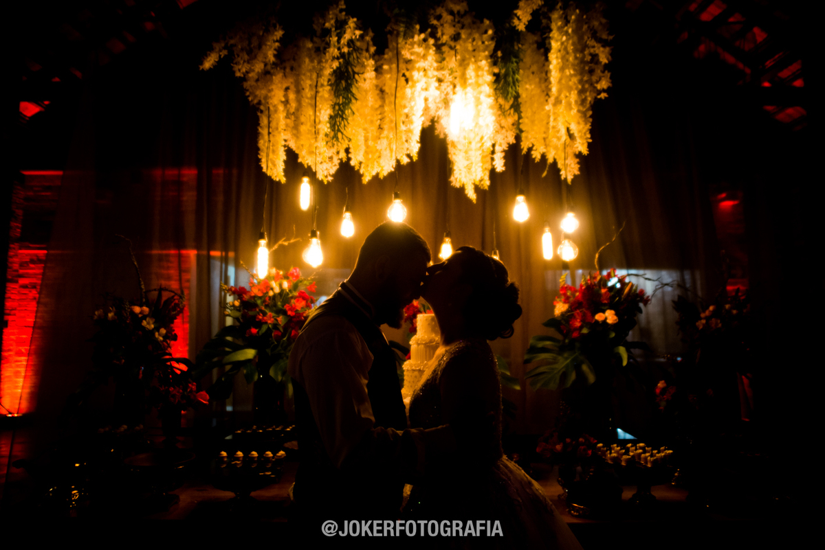 decoração de casamento a noite