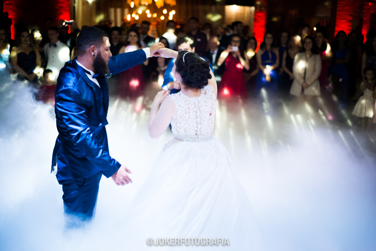 gelo seco para dança dos noivos