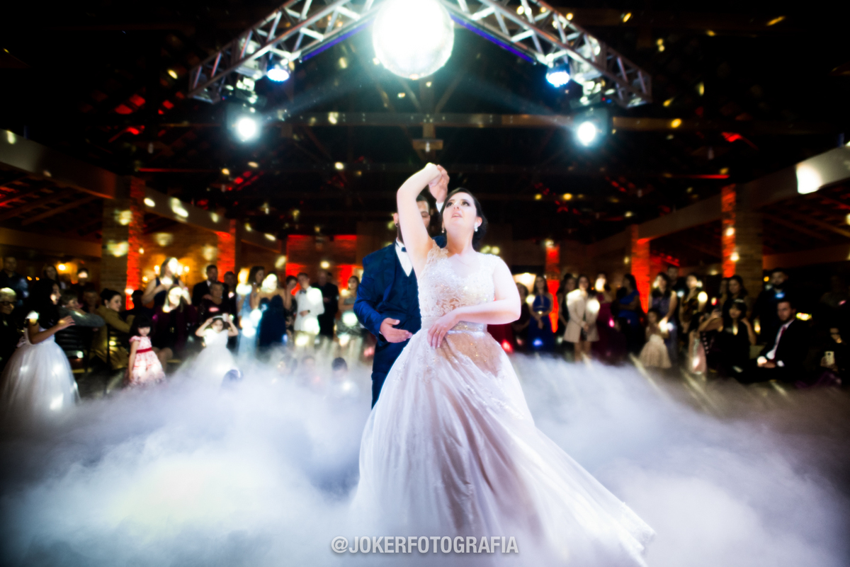 fumaça na pista de dança