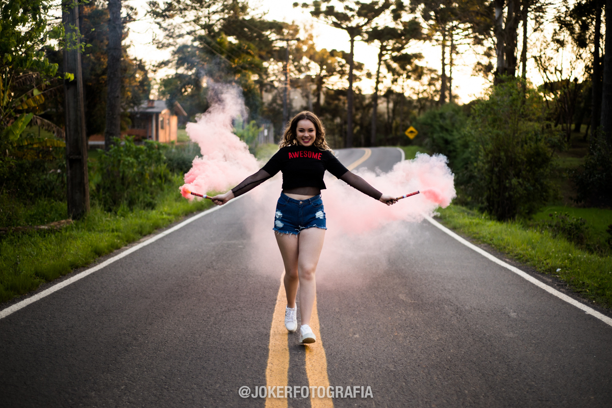 book com fumaça colorida 15 anos