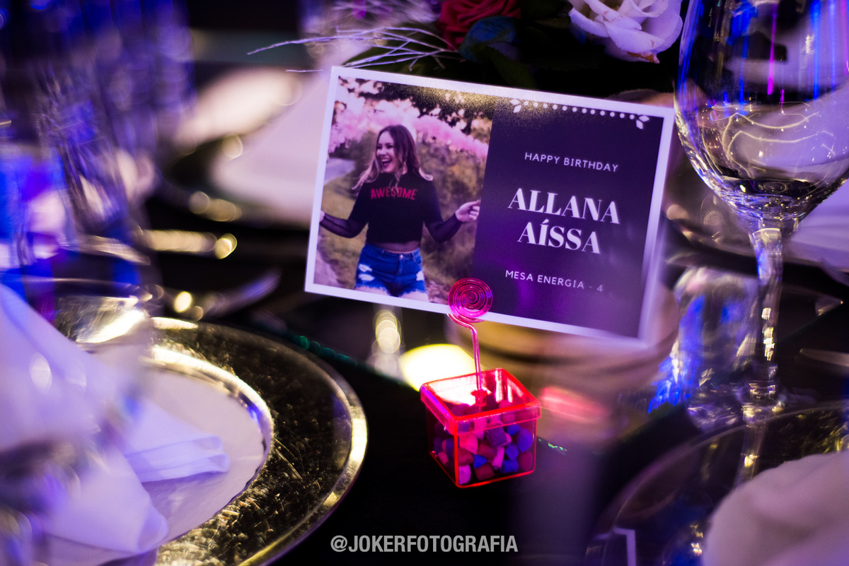 marcação de mesas no 15 anos