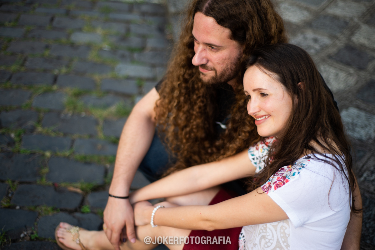 ensaio de casal na rua