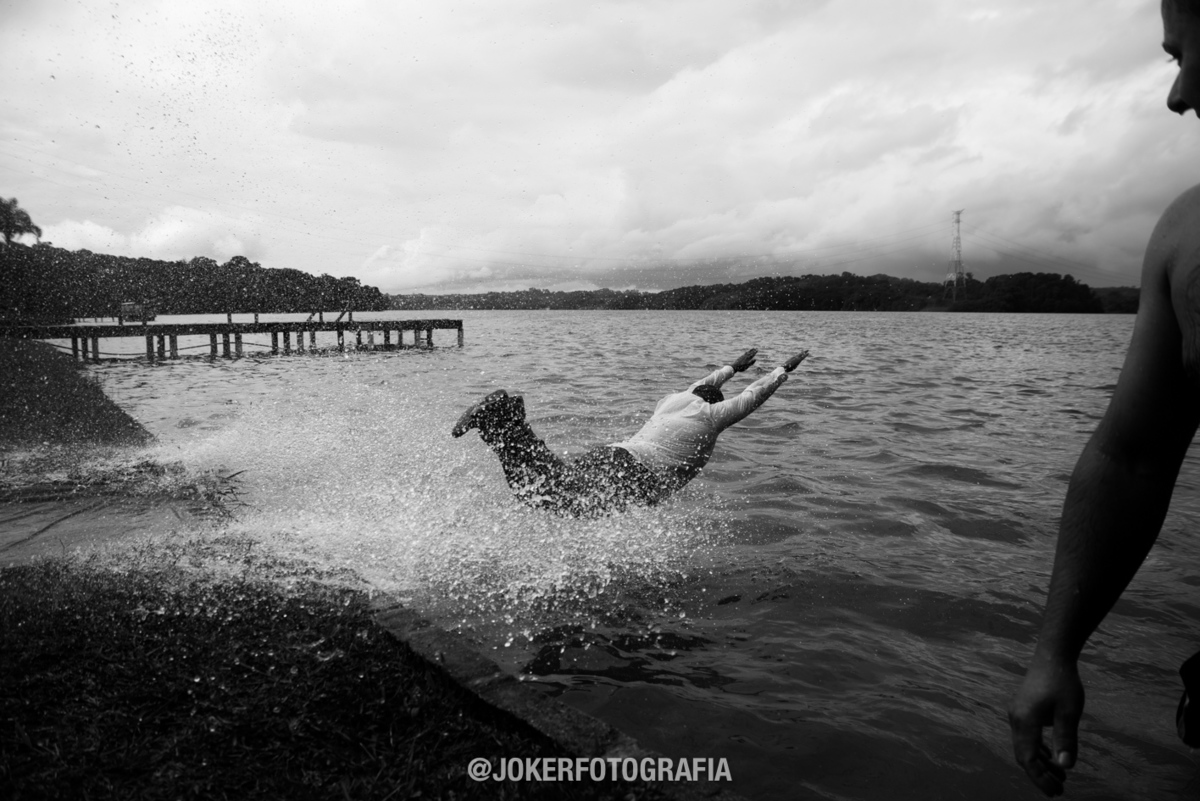 festa de casamento no lago piscina