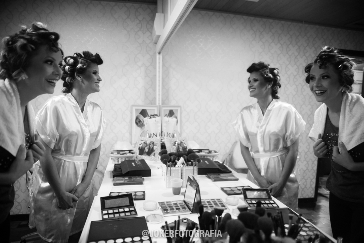 making of da noiva com as madrinhas