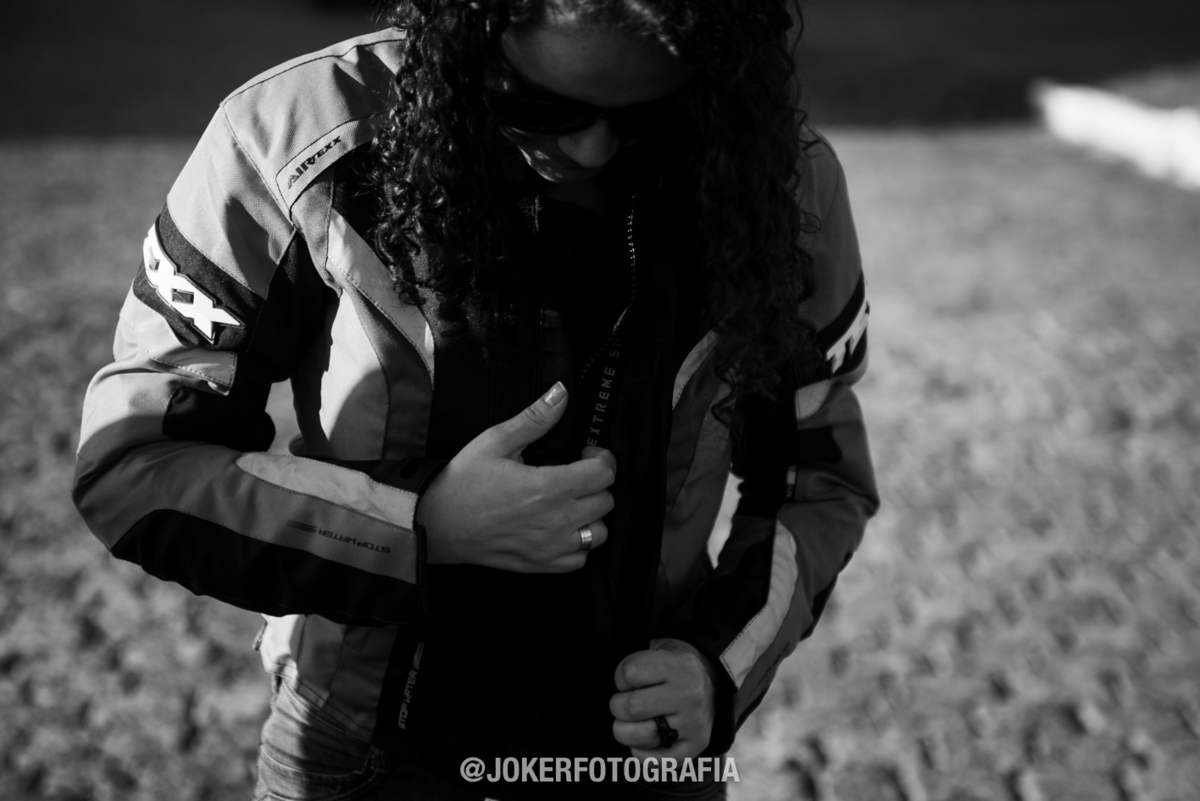 ensaio fotográfico com moto