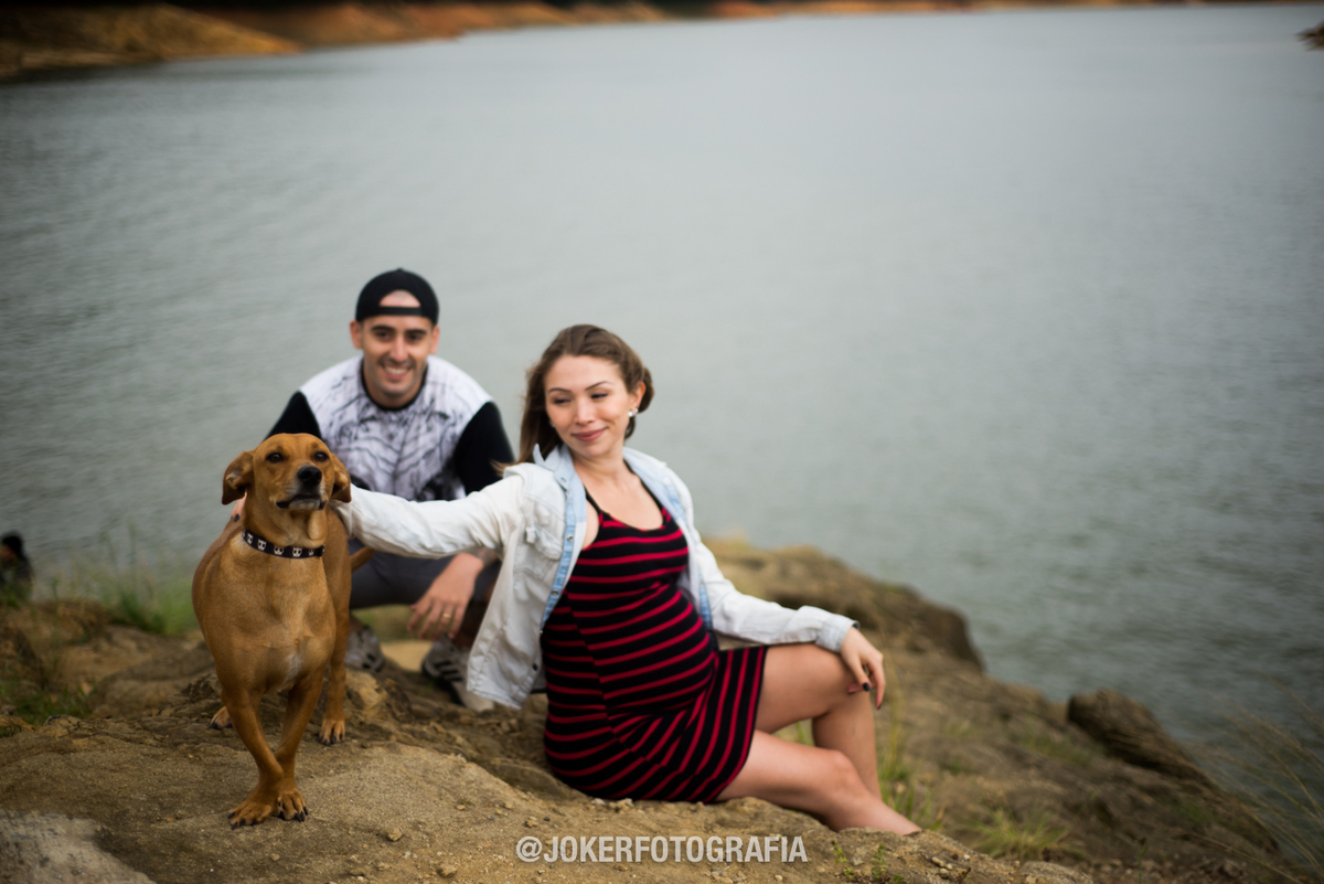 ensaio de família com cachorro