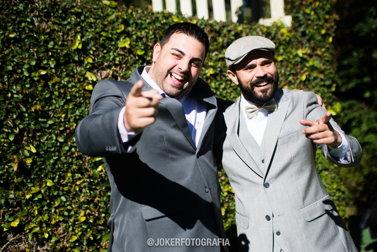noivo com apresentador da rpc no casamento