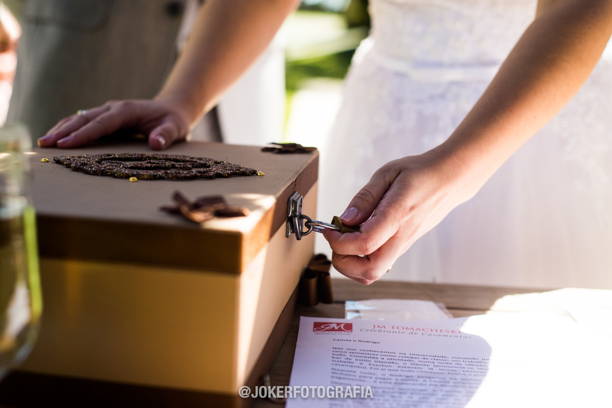 cápsula do tempo cerimônia de casamento
