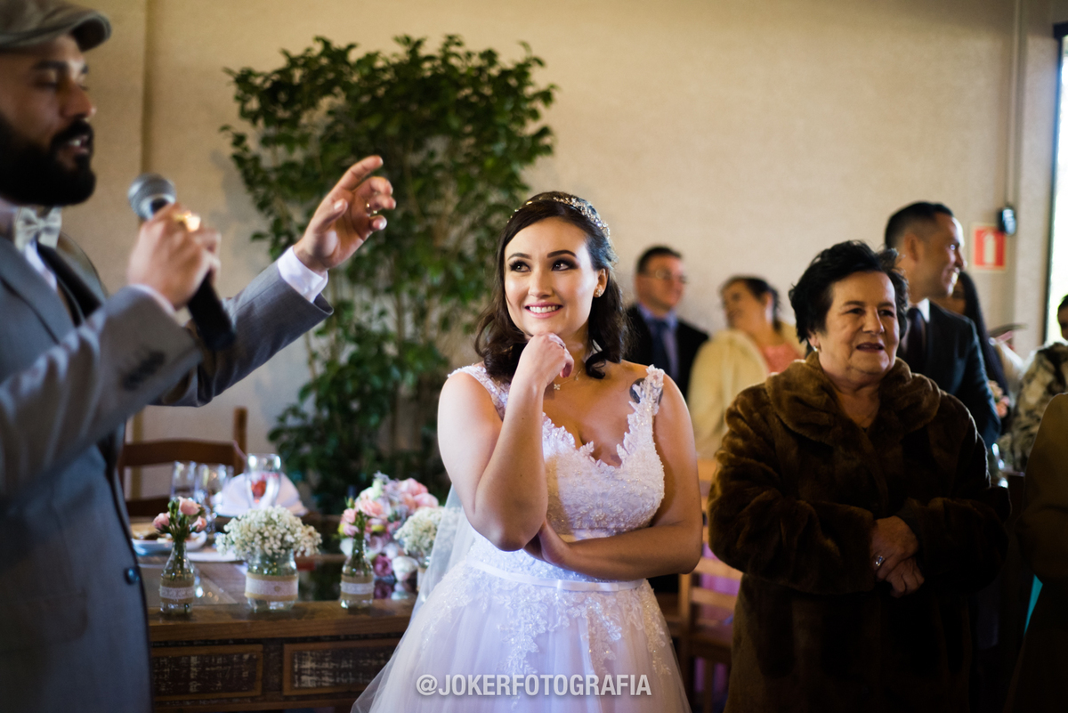 recepção de casamento sem festa
